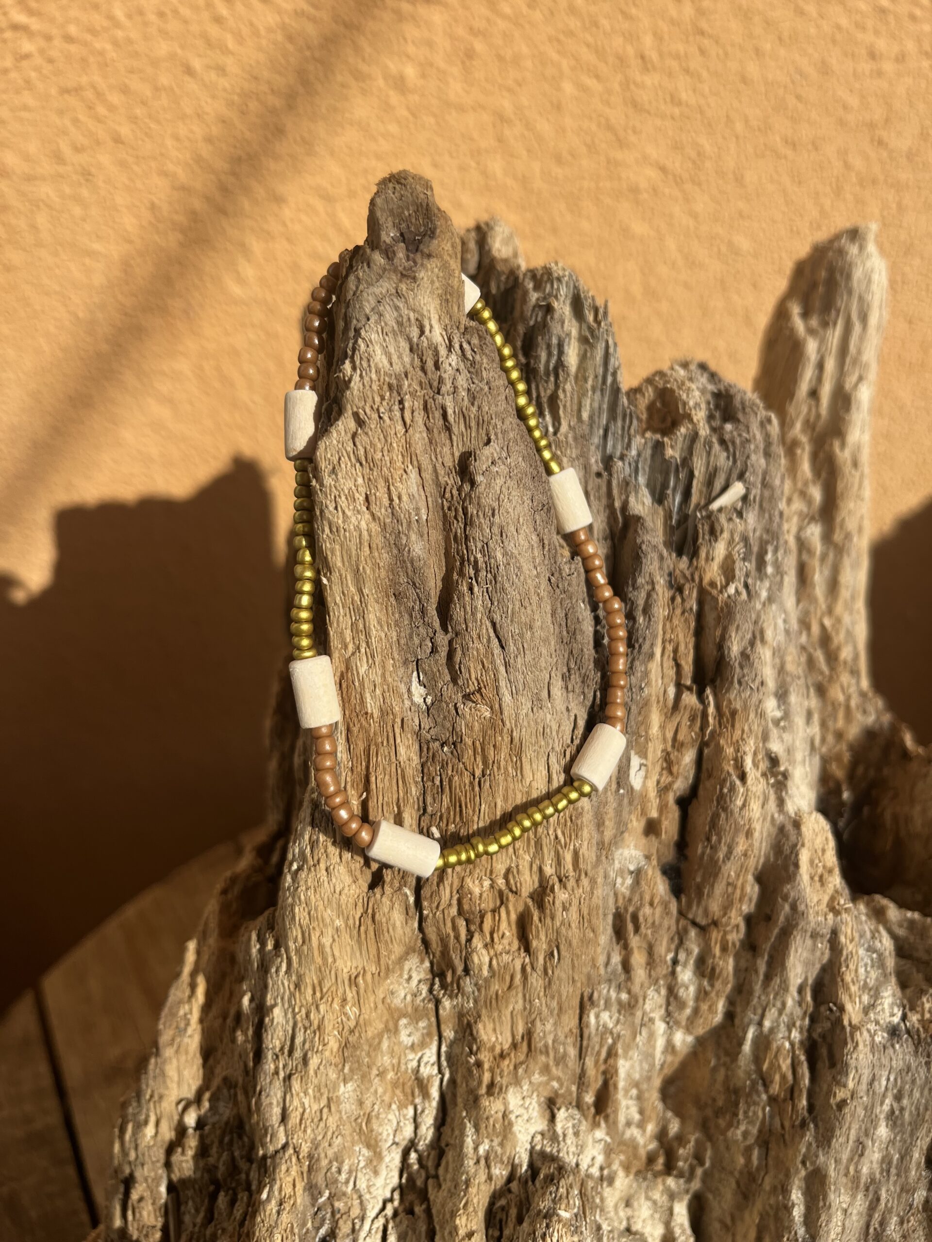 Handgemaakt enkelbandje – Earth & Sun